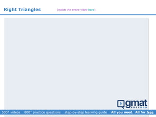 Right Triangles (watch the entire video here)
 