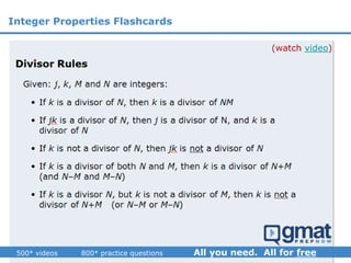 (watch video)
Integer Properties Flashcards
 