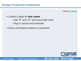 (watch video)
Integer Properties Flashcards
 