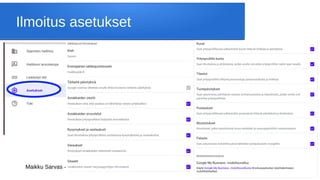 Maikku Sarvas - GMB 19
Ilmoitus asetukset
 