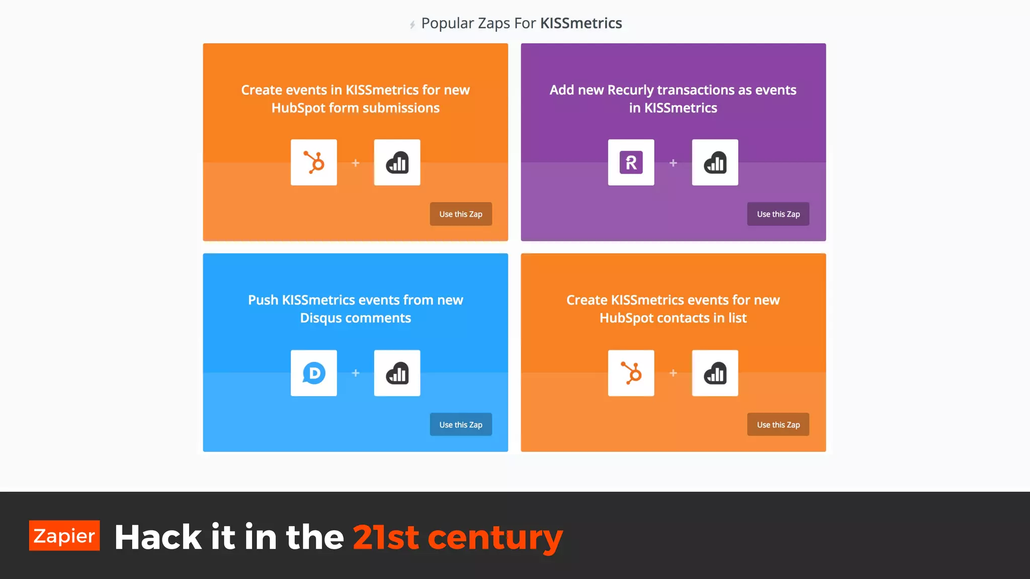 Hack it in the 21st centuryZapier
 