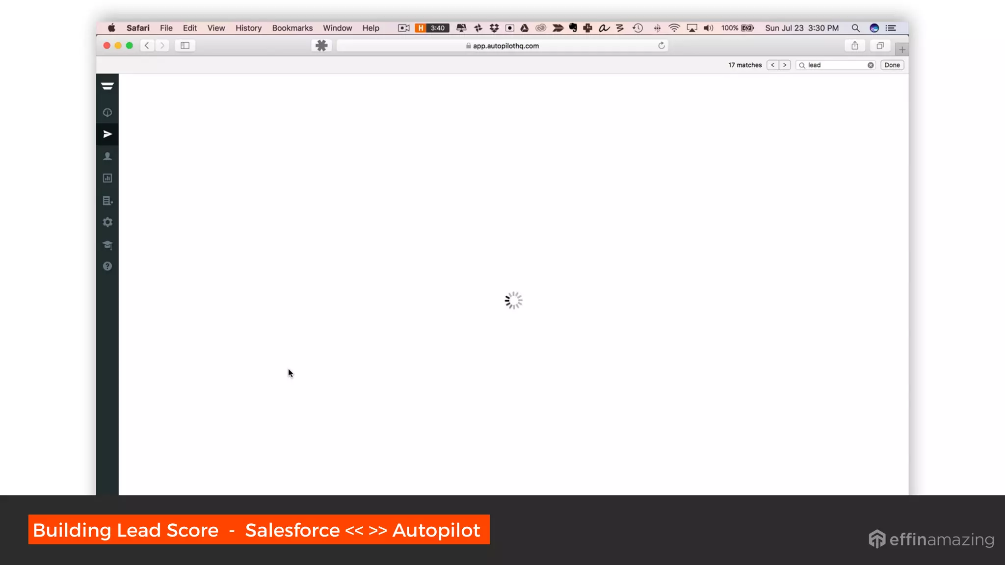 Building Lead Score - Salesforce << >> Autopilot
 