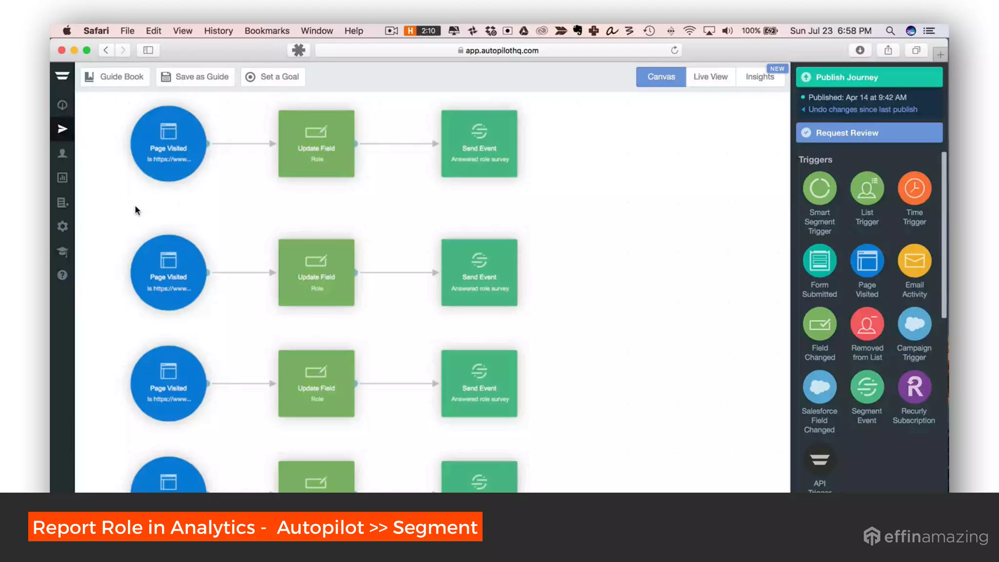 Report Role in Analytics - Autopilot >> Segment
 