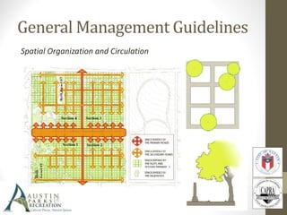 Spatial Organization and Circulation
General Management Guidelines
 