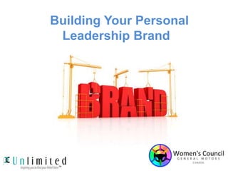 Building Your Personal
Leadership Brand
 