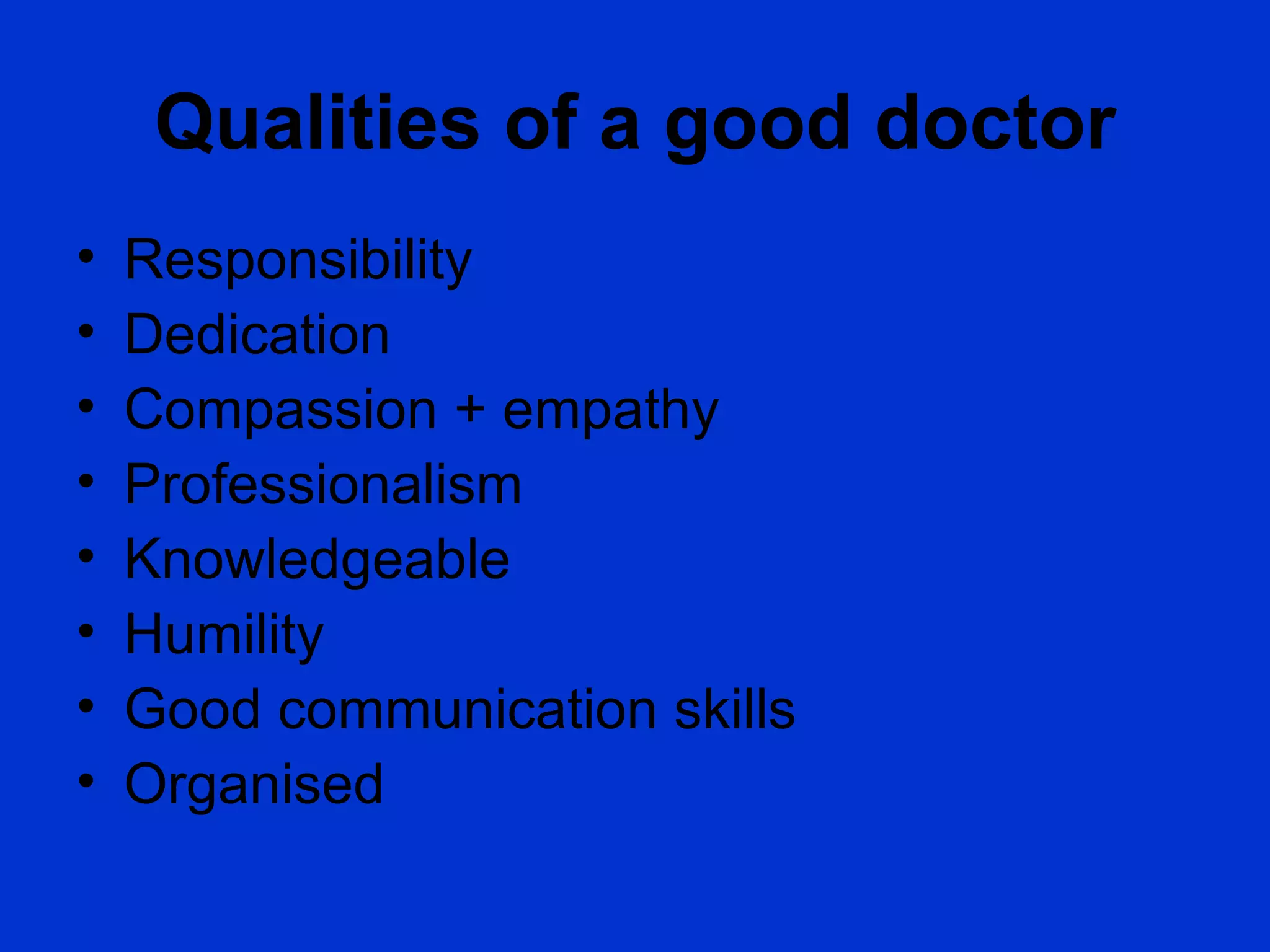 GMC and what makes a good doctor? PPT