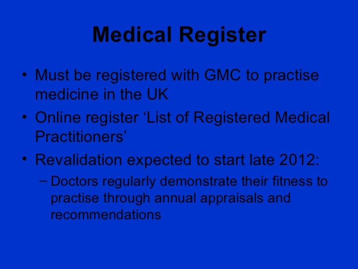 GMC and what makes a good doctor?