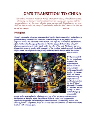 2009/2010 Auto Industry Analysis: GM's TRANSITION TO CHINA  (6)  eMOTION! REPORTS.com Slide 2