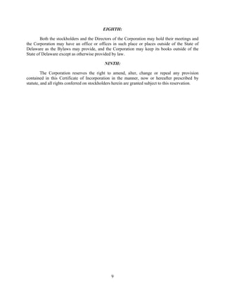 GM Corporate Governance Certificate of Incorporation PDF