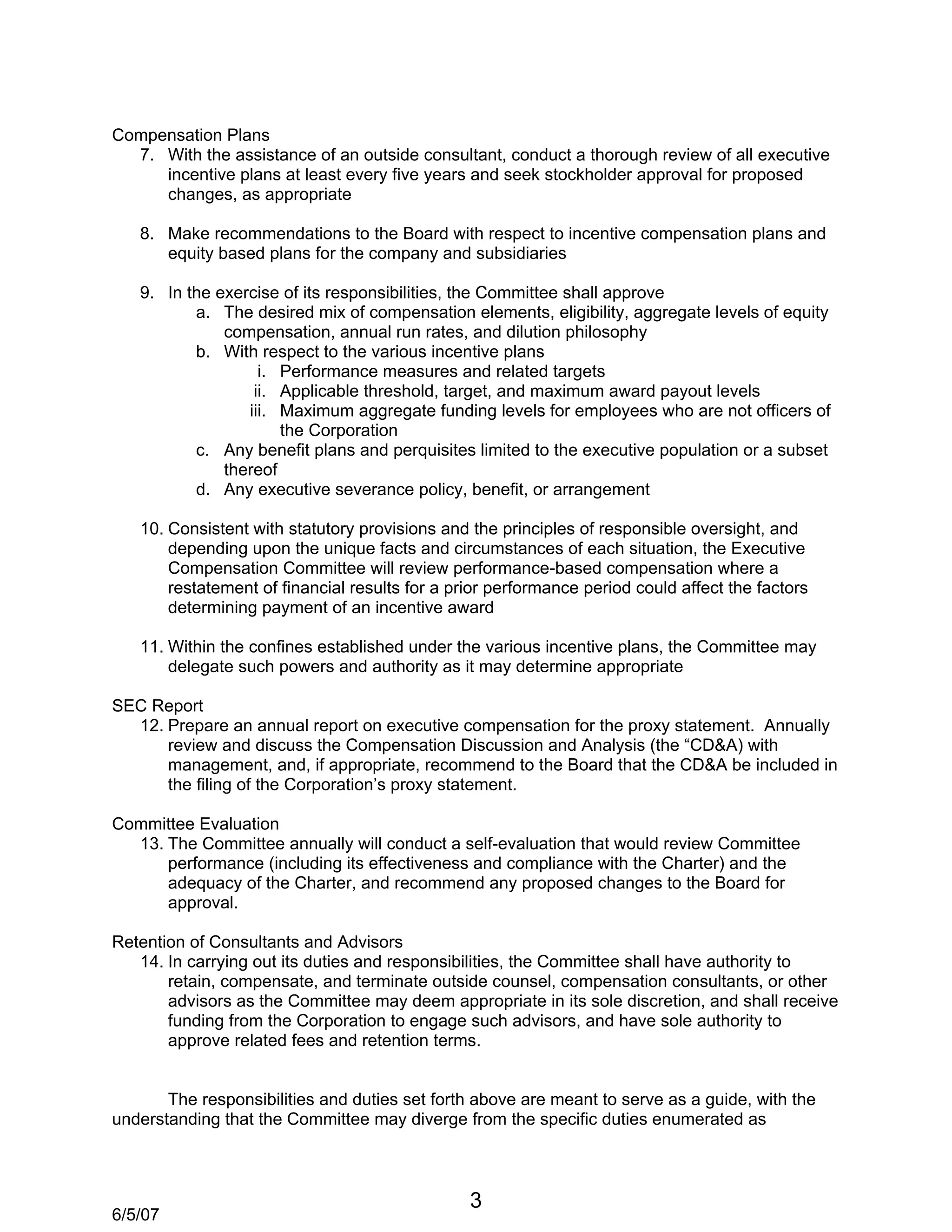 GM_Corporate Governance_Executive Compensation Committee