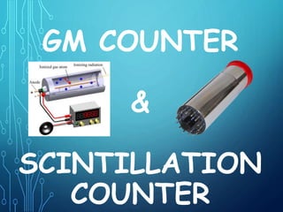 Gm counter& scintillation counter | PPTX
