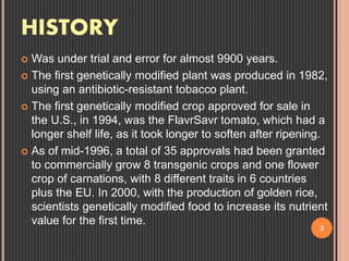 TRANSGENIC CROPS | PPTX