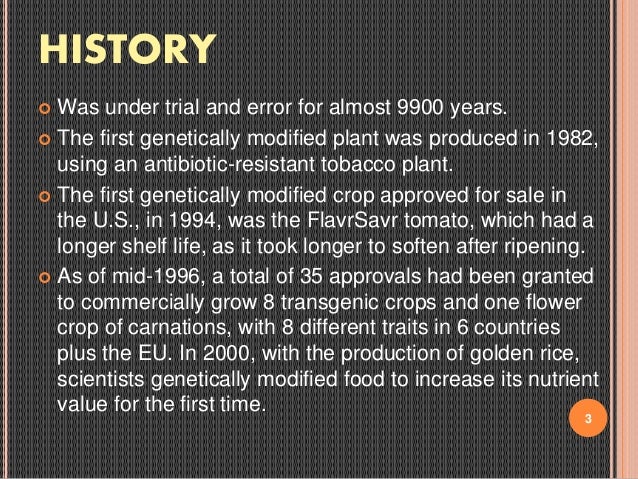 TRANSGENIC CROPS