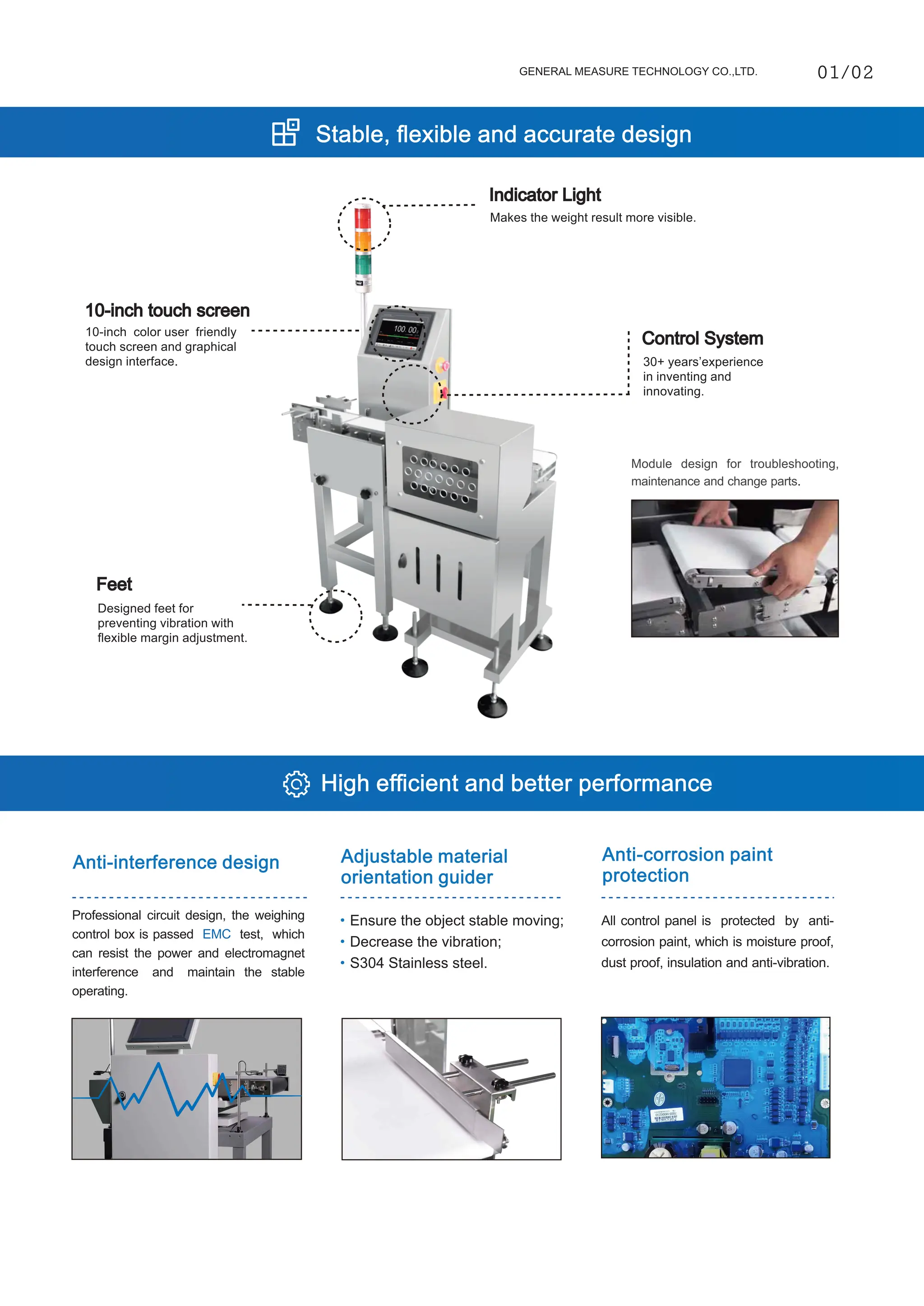 GM CW-6K Dynamic Checkweigher with Metal Detector