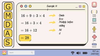 Problem Solving In Math Using Gmdas Mastering the GMDAS Rule: Step-by-Step Operations and Problem Solving ...