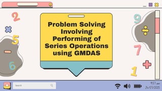 Problem Solving In Math Using Gmdas GMDAS Math Presentation in Pink Blue Yellow and Purple Cute Window ...