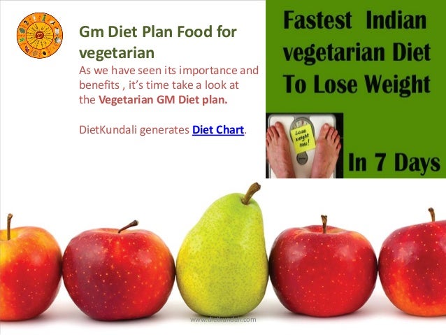 Gm Diet Vegetarian Chart