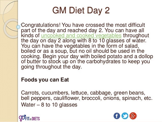 Gm Diet Weight Loss In A Week