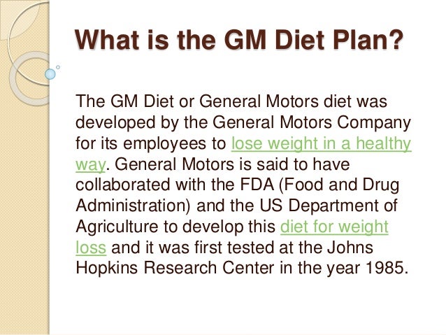 G M Motors Diet Indian Version Of The 23Rd