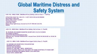Global Maritime Distress and
Safety System
 