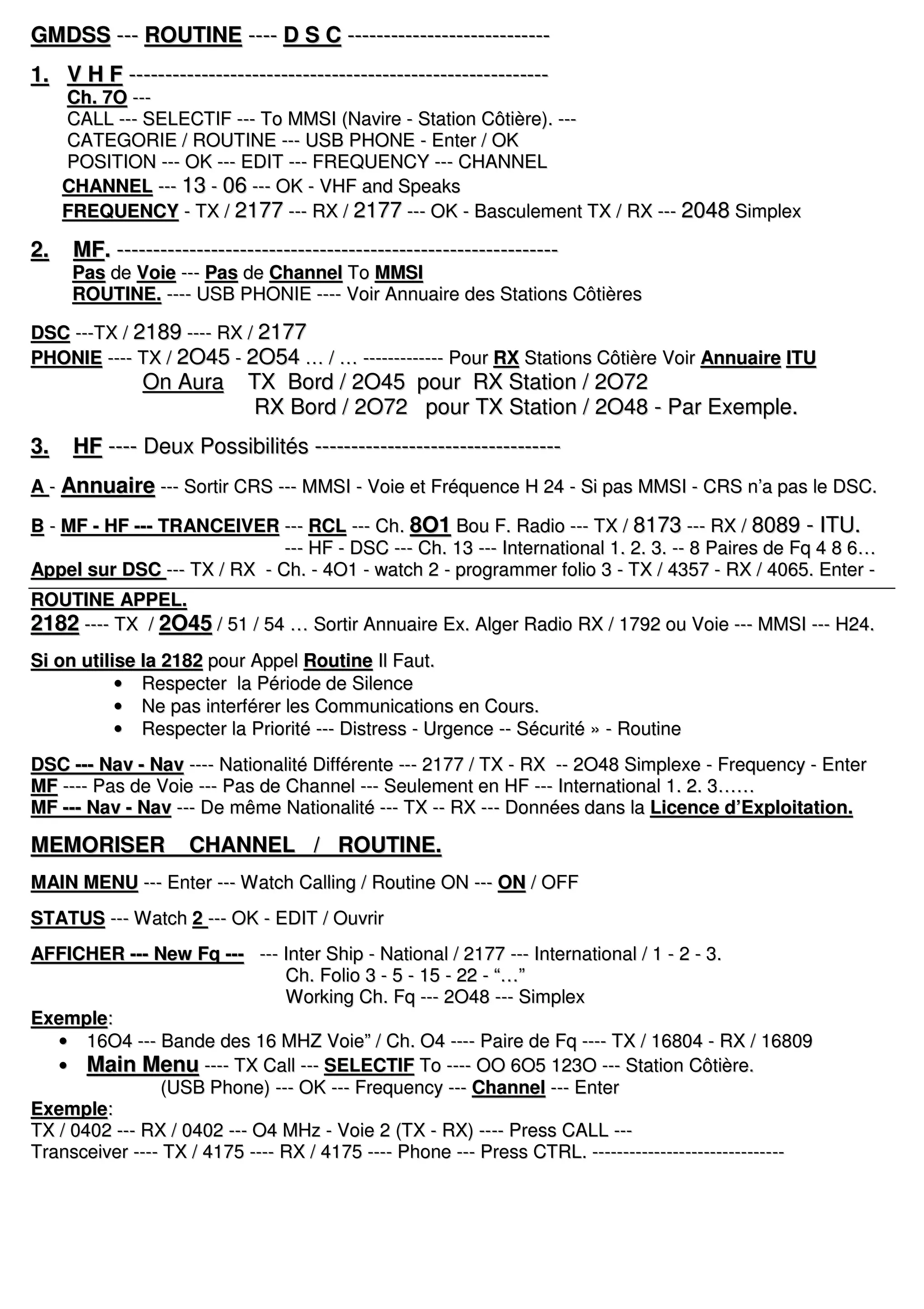 Gmdss dsc vhf - mf - hf | PDF