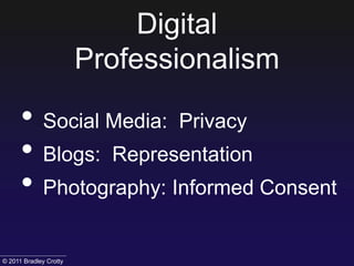 Be careful about patient representation