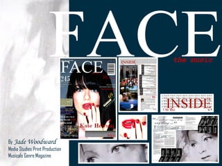 FACE the music By   Jade Woodward Media Studies Print Production Musicals Genre Magazine 