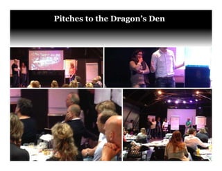 Unleashing purpose-led growth
Pitches to the Dragon’s Den
 