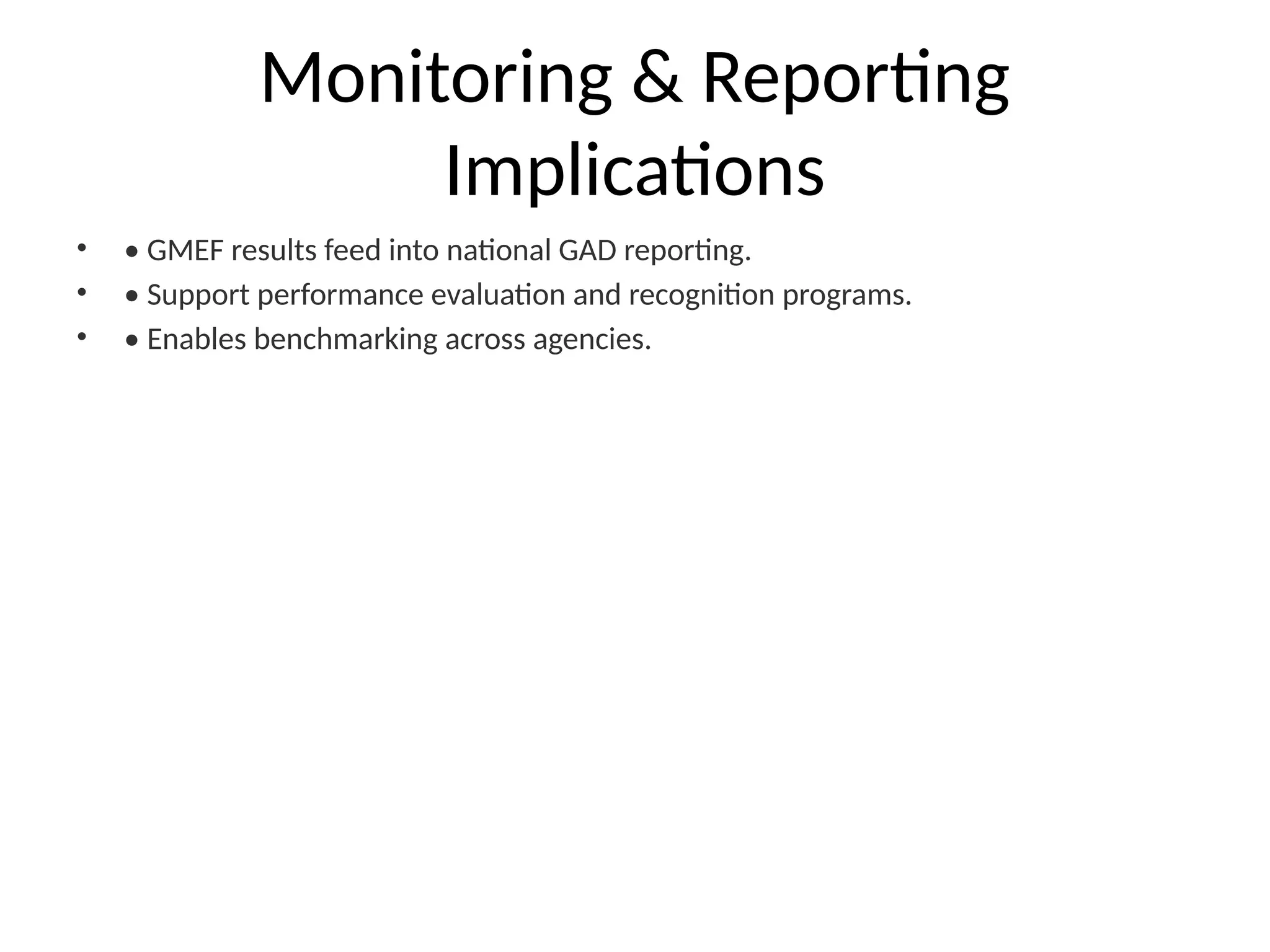 Gender Mainstreaming Evaluation Framework Pptx