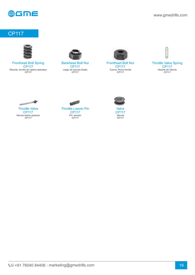GmeSpare Parts Catalogue PDF