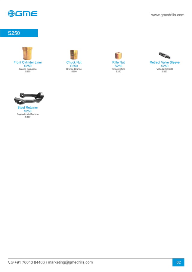 GmeSpare Parts Catalogue PDF