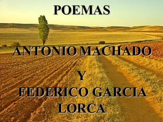POEMAS ANTONIO MACHADO Y FEDERICO GARCIA LORCA 