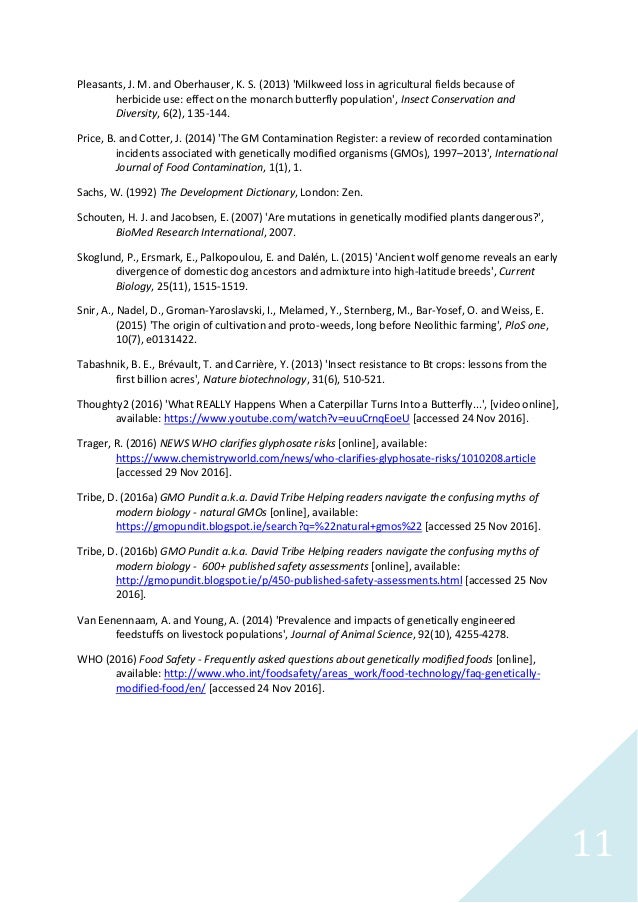 Genetically modified foods an essay