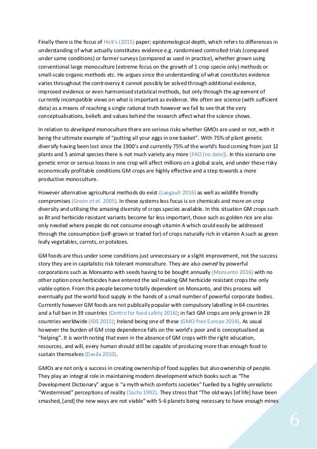 genetic modified food essay
