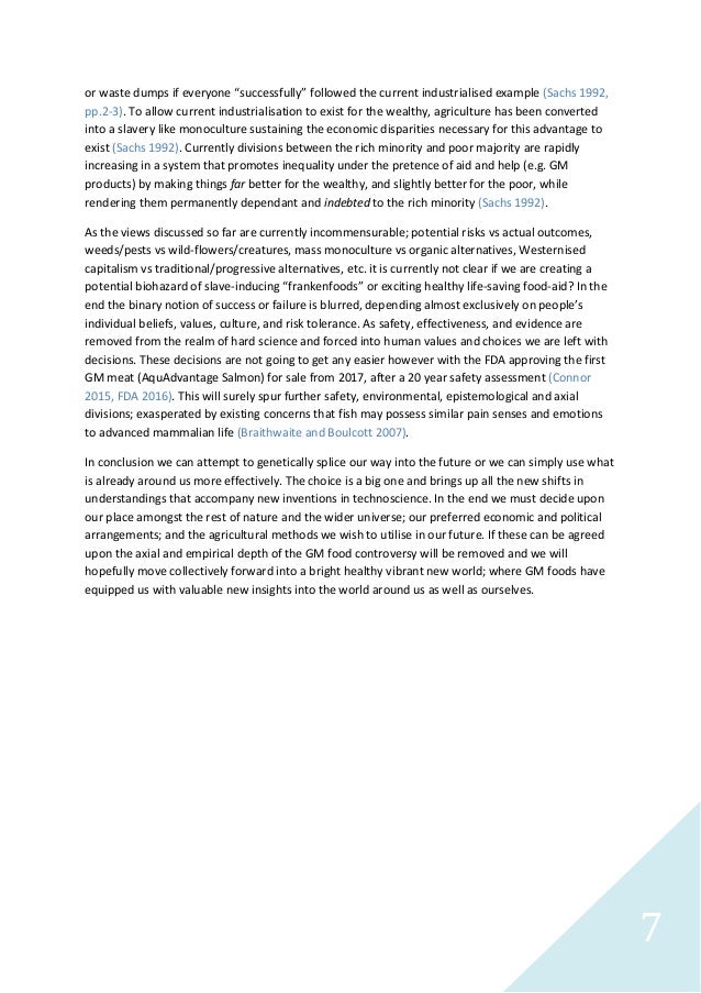 Gm foods essay