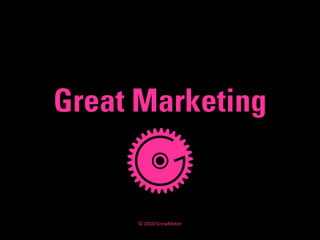 Great Marketing


     © 2010 GrowMotor
 