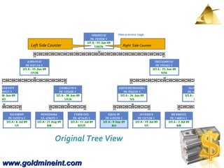www.goldmineint.com Original Tree View  Right  Side Counter   Left Side Counter   