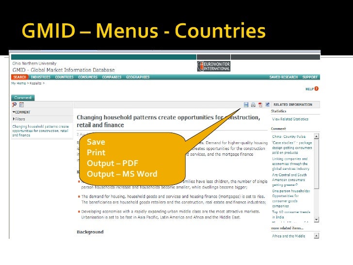 GMID Global Market Information Database