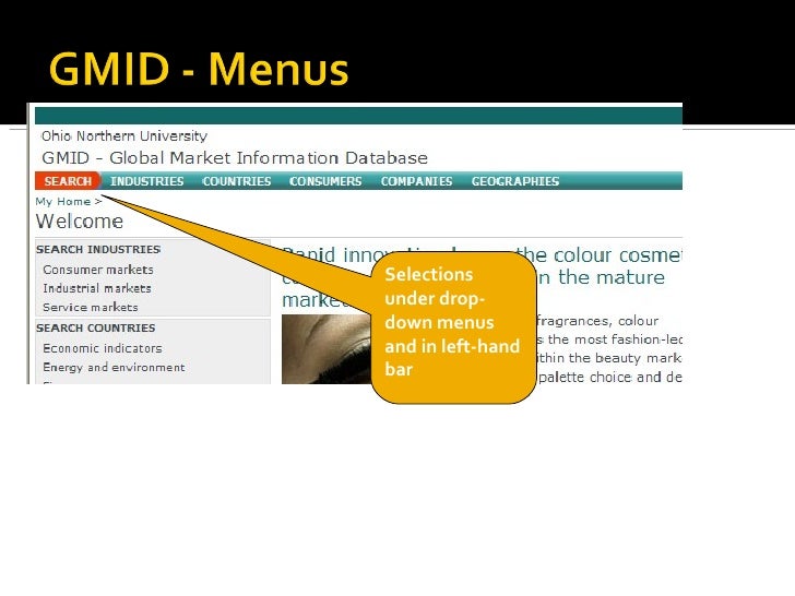 GMID Global Market Information Database