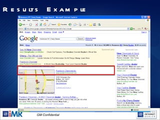 Hyper Local Search Results Example 