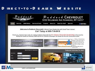 Direct-to-Dealer Website 