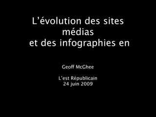 L’évolution des sites
        médias
et des infographies en

       Geoff McGhee

      L’est Républicain
        24 juin 2009
 
