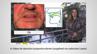 In Videos die deutsche Aussprache erlernen (Übertragung ins Deutsche)
 