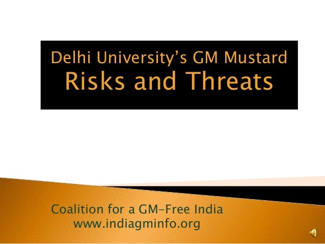 GM Mustard, The Risks and Threats Slide 2