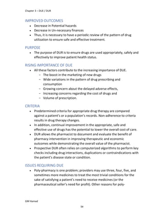 Advanced Clinical Pharmacy Complete Notes | PDF