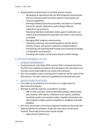 Mue Example Advanced Clinical Pharmacy Complete Notes | PDF