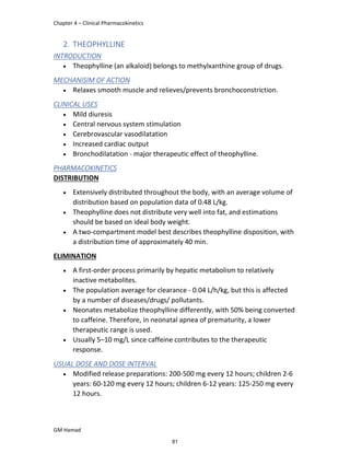 Advanced Clinical Pharmacy Complete Notes | PDF