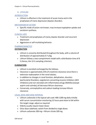 Advanced Clinical Pharmacy Complete Notes | PDF