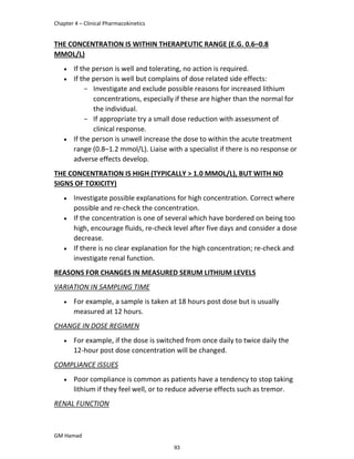 Advanced Clinical Pharmacy Complete Notes | PDF