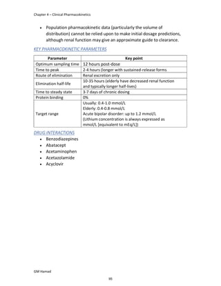Advanced Clinical Pharmacy Complete Notes | PDF